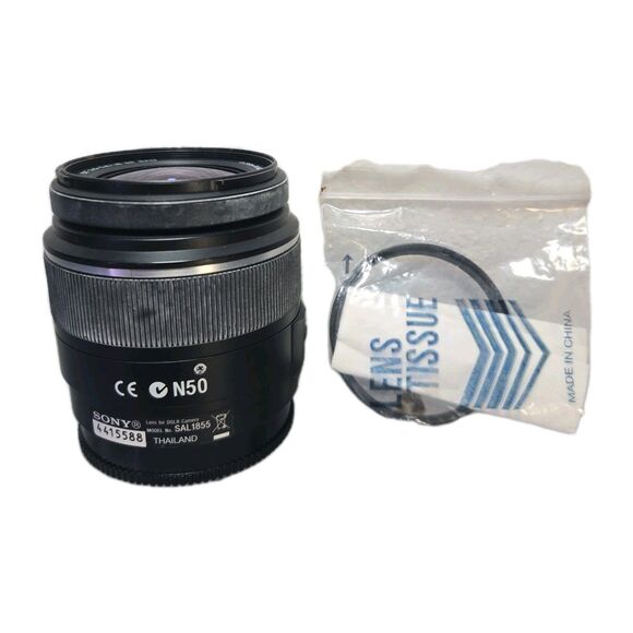 Sony SAL-1855 18-55mm f/3.5-5.6 DT SAM 055 0.25m/0.82ft DSLR Camera Lens
